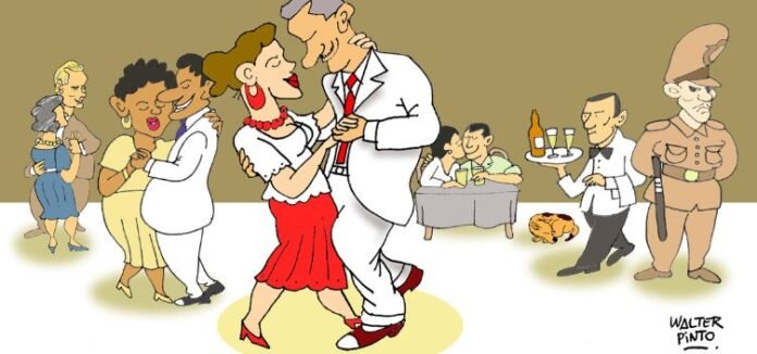 BEIRA MATÉRIAS HORIZONTAL_sociabilidade periferia. Ilustração Walter Pinto