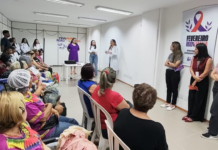Casa do Idoso recebe ação das campanhas Fevereiro Roxo e Laranja