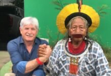 Cacique Raoni completa 94 anos e recebe homenagem de Airton Faleiro pela luta em defesa dos povos indígenas